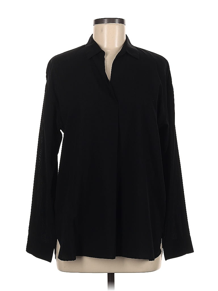 Uniqlo Black Long Sleeve Blouse Size M - photo 1