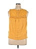 Max Studio 100% Cotton Yellow Sleeveless Blouse Size XL - photo 2