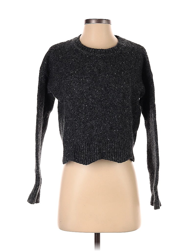 Rebecca Minkoff Marled Black Wool Pullover Sweater Size XS - photo 1