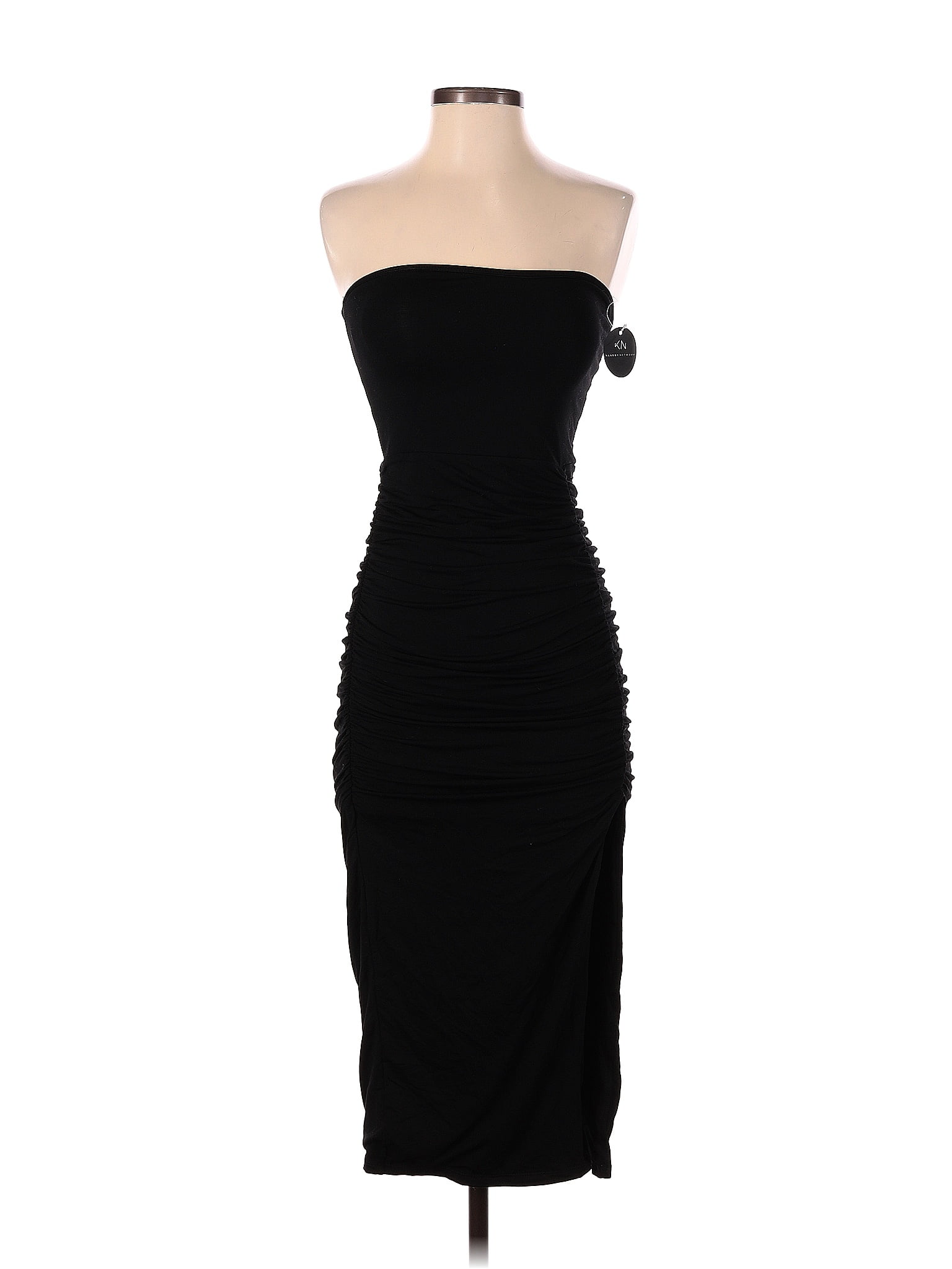 Klassy Network Solid Black Cocktail Dress Size S - 58% off | ThredUp