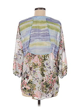 Fig and Flower Long Sleeve Blouse (view 2)