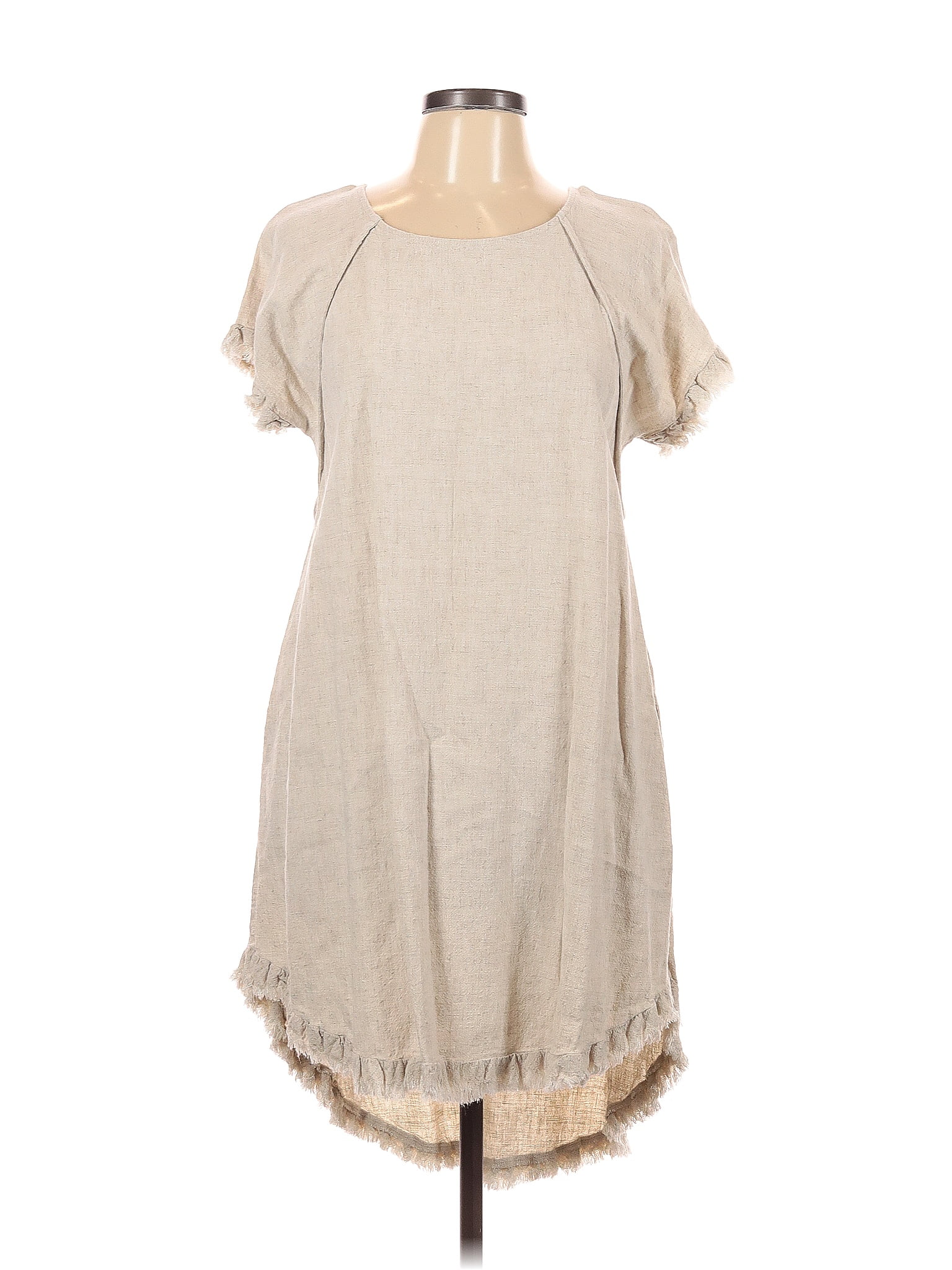 Umgee Tan Casual Dress Size L - 54% off | ThredUp
