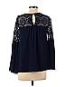 Octavia Blue Long Sleeve Blouse Size XS - photo 2