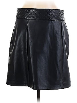 Carmen Carmen Marc Valvo Faux Leather Skirt (view 2)