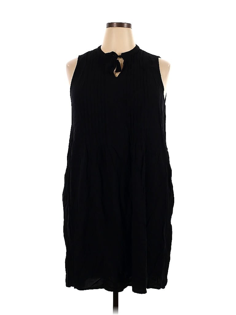 Old Navy 100% Rayon Black Casual Dress Size XL (Tall) - photo 1