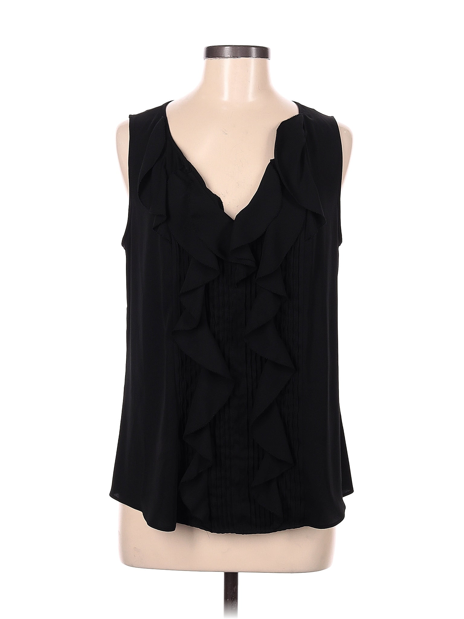 White House Black Market Black Sleeveless Blouse Size M - 72% off | ThredUp