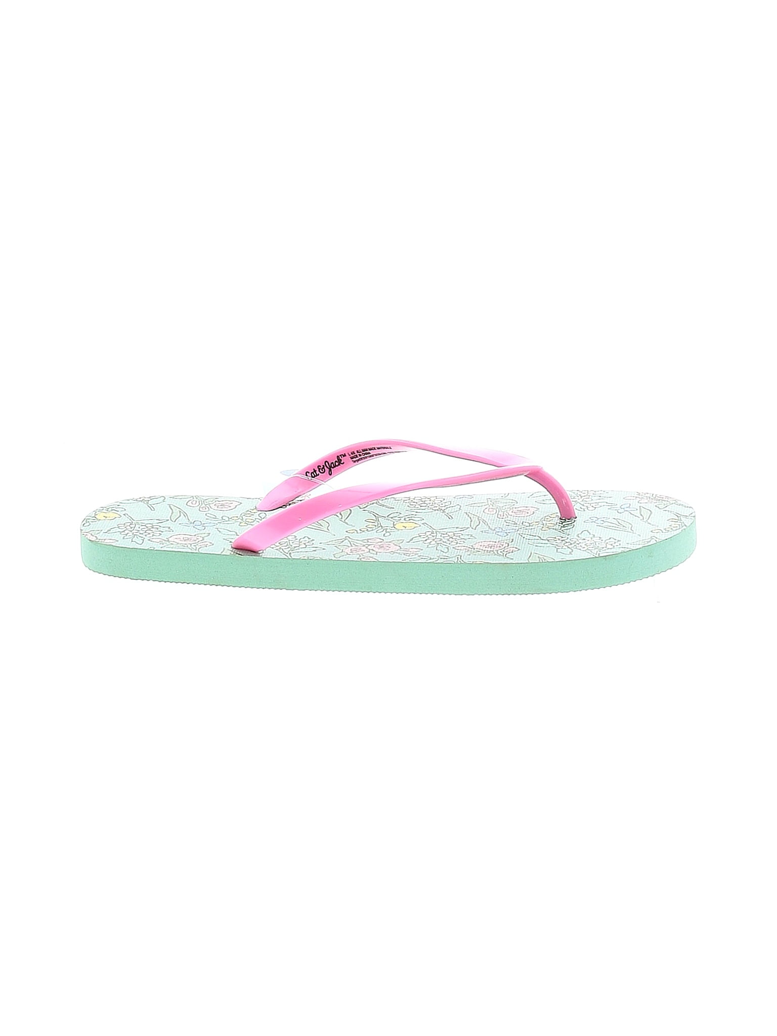Cat & Jack Green Flip Flops Size 4 5 Youth 17 off ThredUp