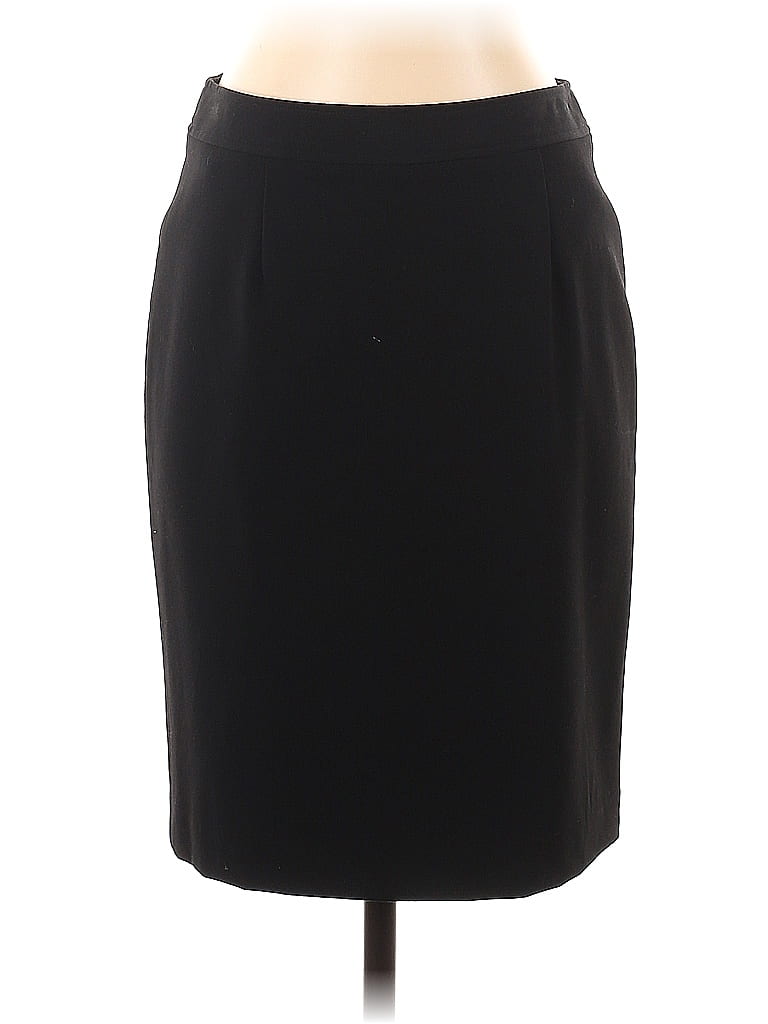 Amanda + Chelsea Solid Black Casual Skirt Size 2 - photo 1