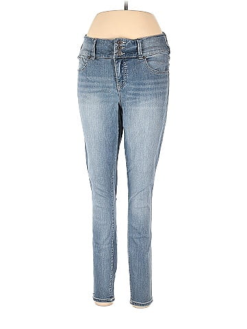 Torrid Solid Blue Jeans Size 12 (Plus) - 59% off