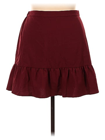 J crew 2025 maroon skirt