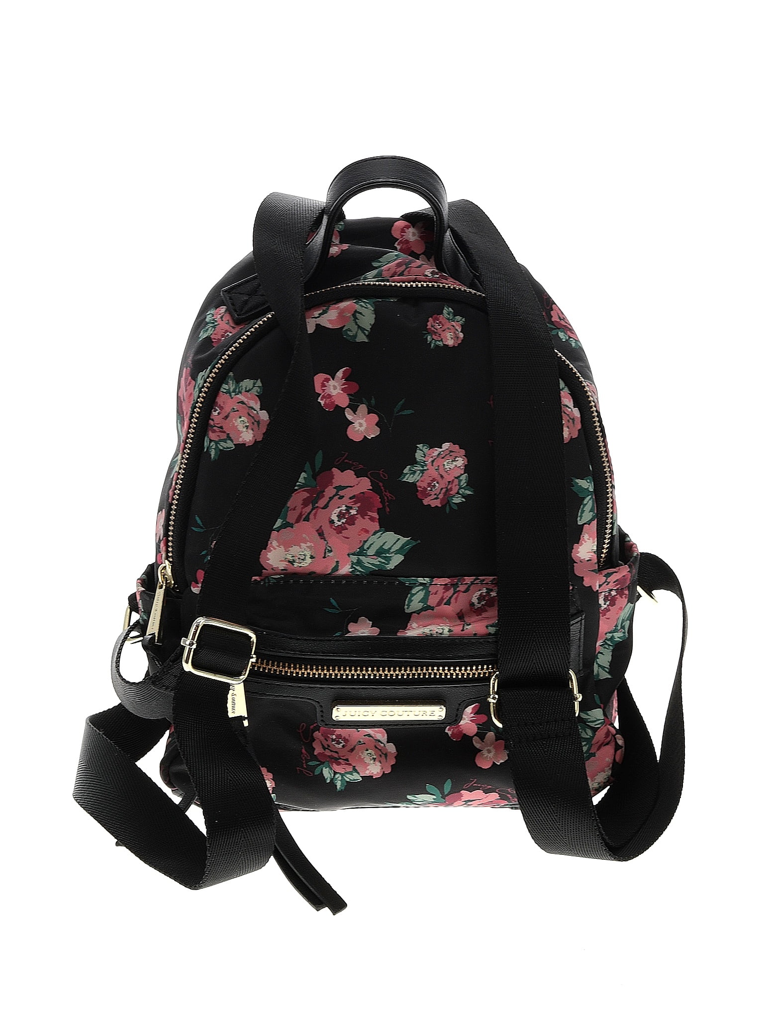 Juicy Couture 100% Polyester Floral Black Backpack One Size - 73