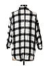 TWIIN Plaid Checkered-gingham Silver 3/4 Sleeve Button-Down Shirt Size S - photo 2