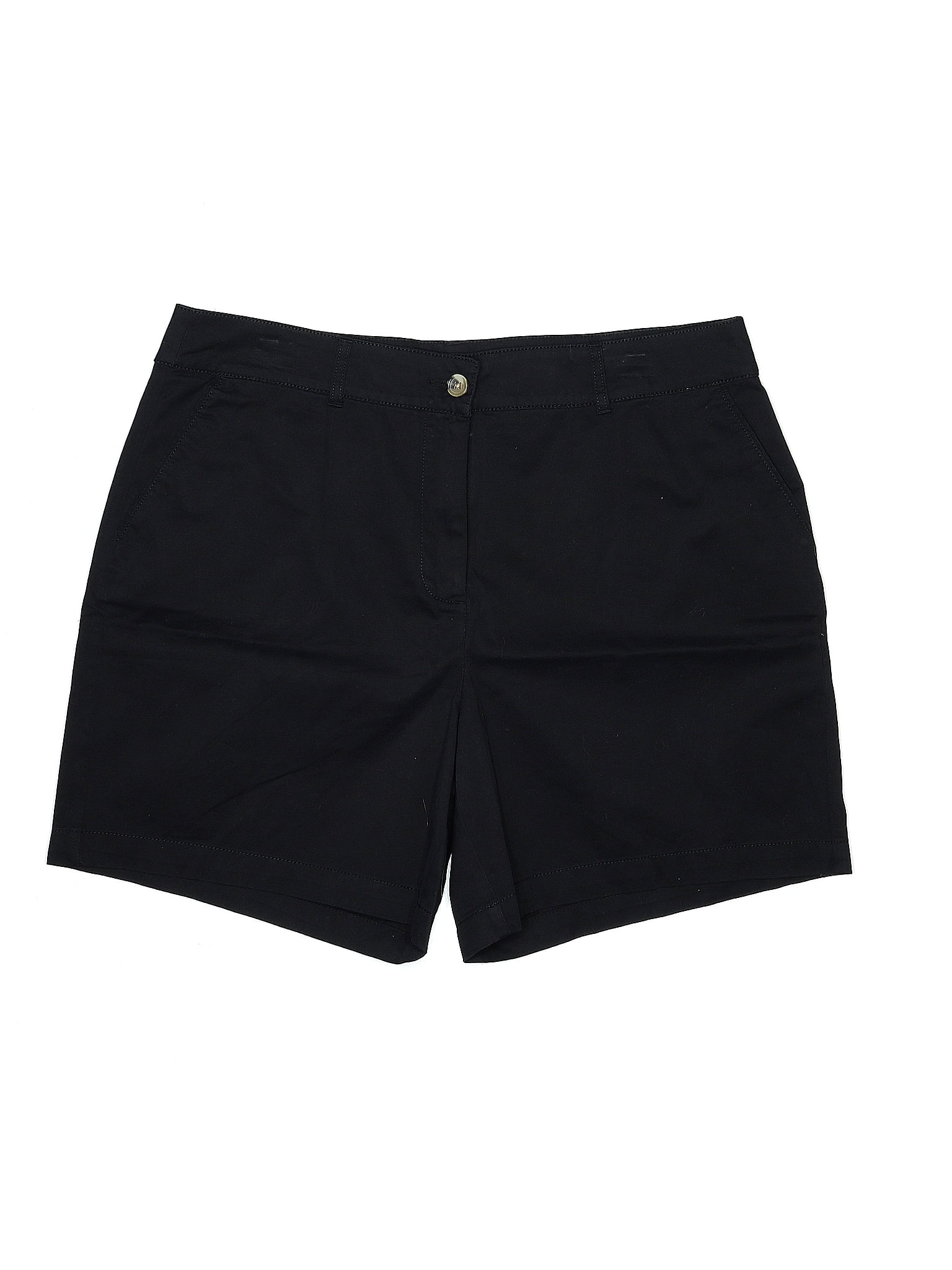 Kim Rogers Solid Black Shorts Size 16 30 off ThredUp