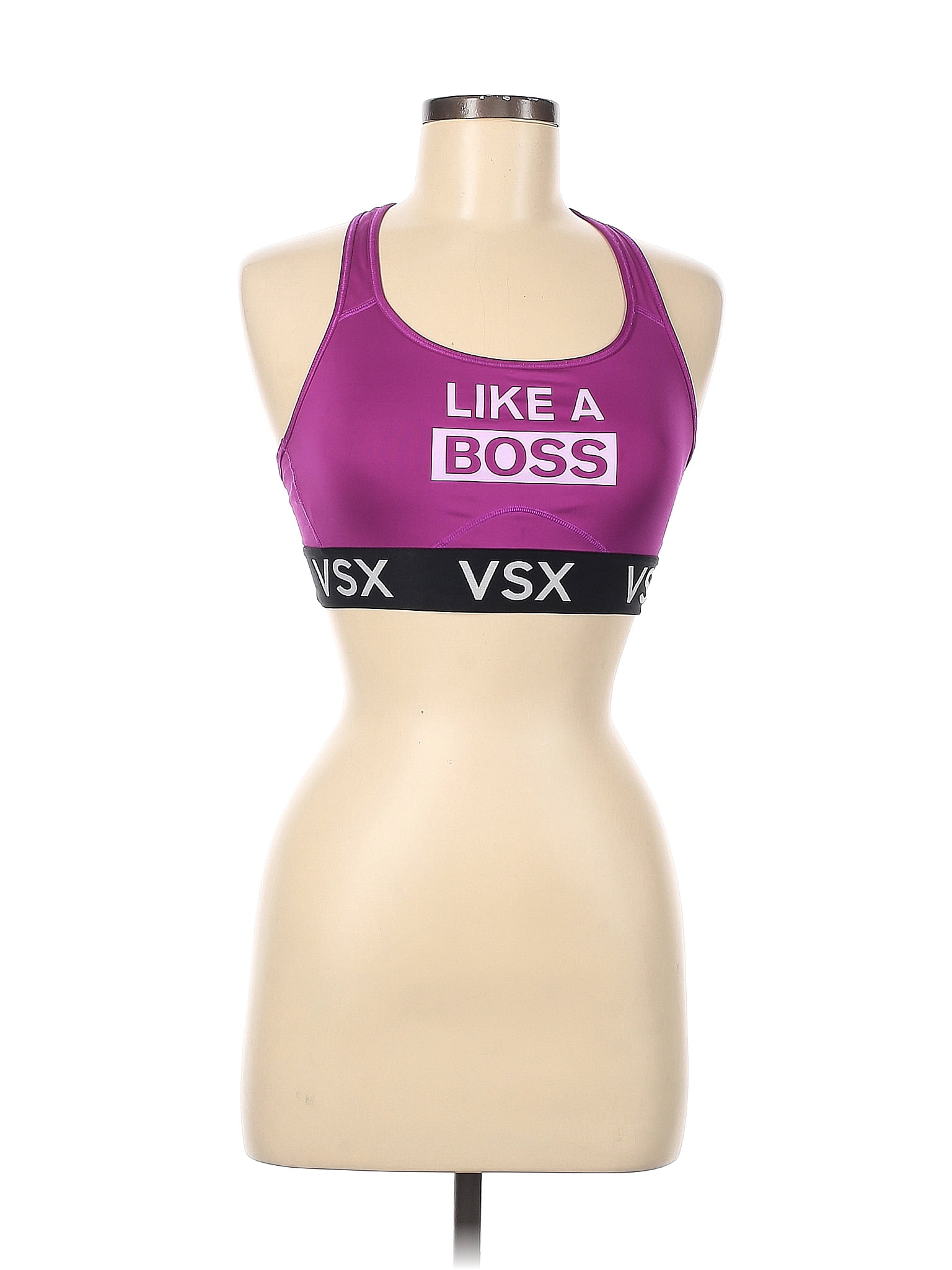 VSX Sport Color Block Graphic Purple Sports Bra Size M - 51% off