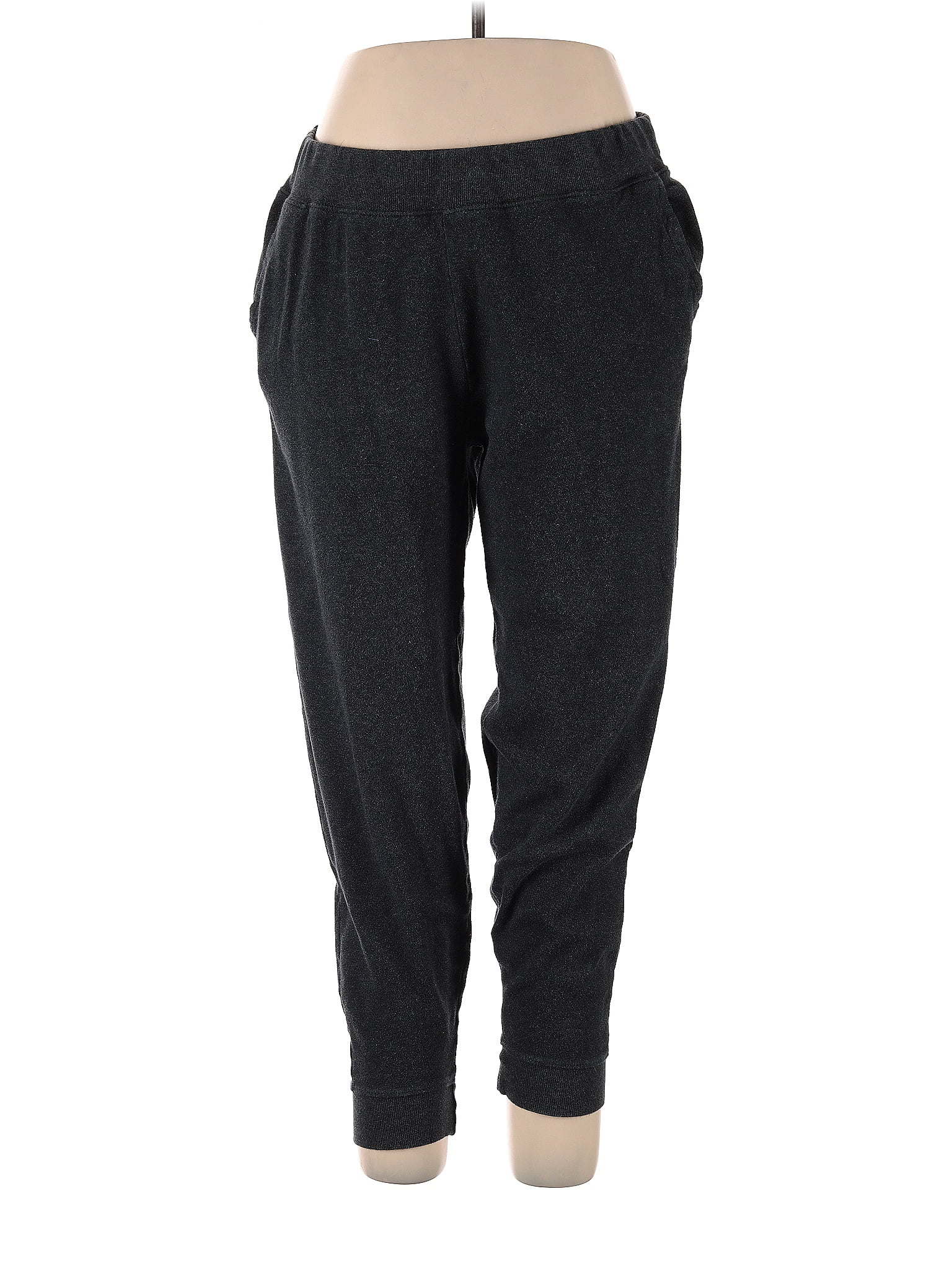Pact 100% Organic Cotton Polka Dots Black Gray Sweatpants Size XL - 55% off