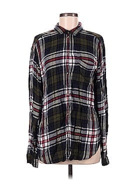 American Eagle Shoes Long Sleeve Button-Down Shirt (view 1)