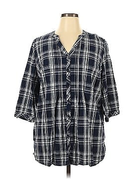 Catherines 3/4 Sleeve Button-Down Shirt (view 1)