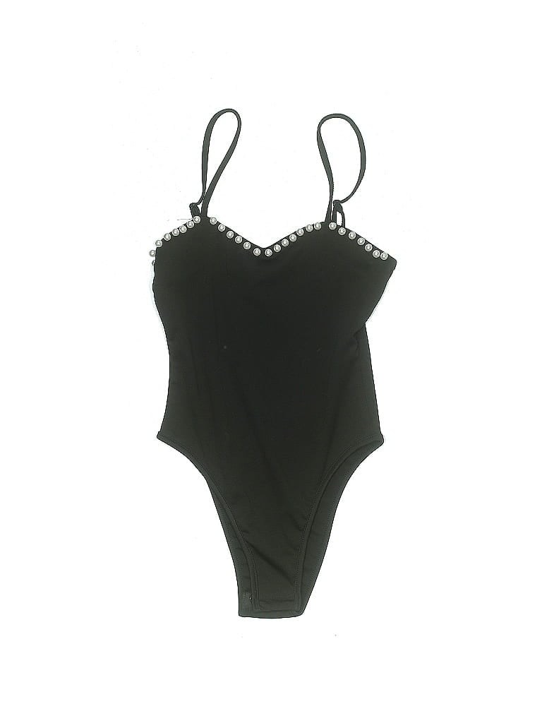 Pre-owned Shein Bodysuit In Black