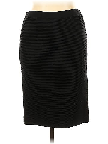 Simply Vera Vera Wang Solid Black Casual Skirt Size XL - 56% off