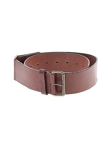 Solid Brown Leather Belt