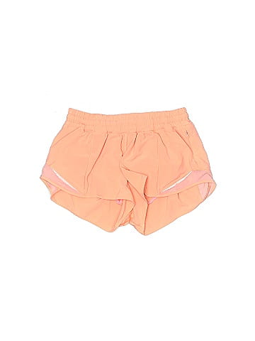 Lululemon Athletica Color Block Solid Pink Orange Athletic Shorts Size 8 -  37% off