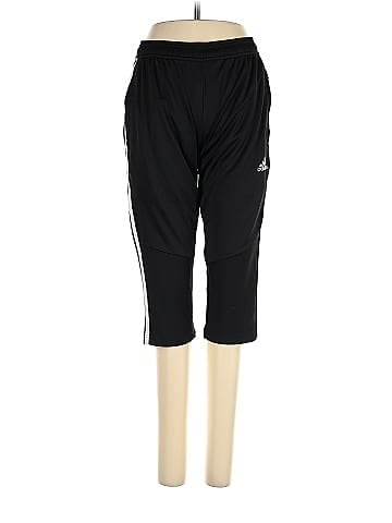 Adidas 100% Polyester Black Track Pants Size L - 63% off