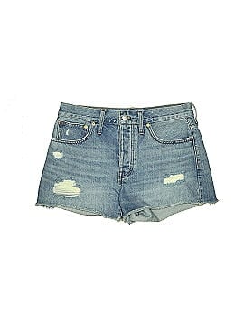 Madewell Relaxed Denim Shorts in Homecrest Wash: Ripped Edition (view 1)