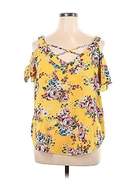 Flower & Feather Sleeveless Blouse (view 1)