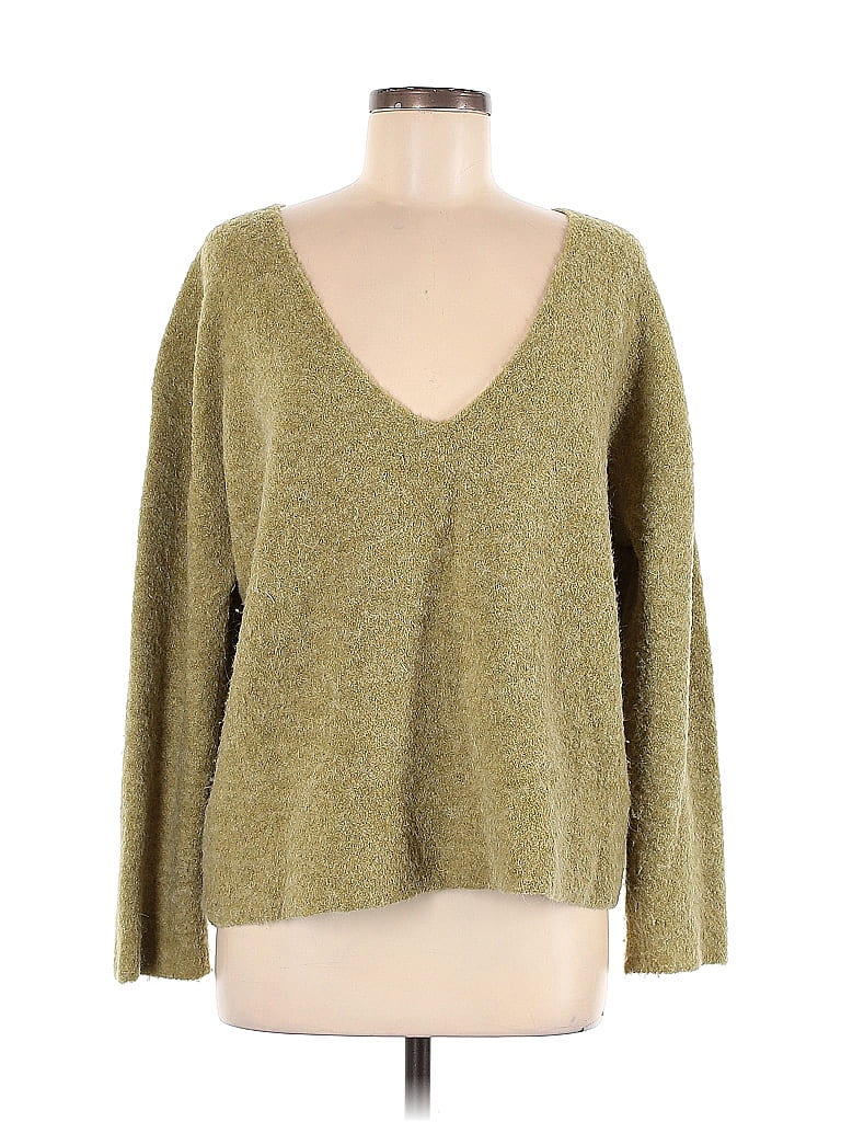 Sweatshirt Hoodie By Eileen Fisher In Green, Size: Xl main image 1