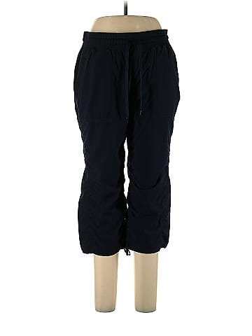 RBX Solid Black Blue Casual Pants Size L - 64% off