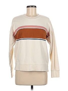 Madewell (Re)sourced Cotton Mainstay Sweatshirt in Kimball Stripe (view 1)