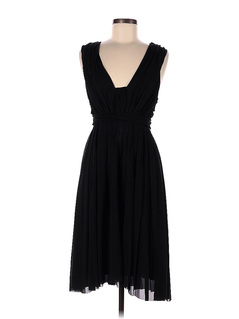 Yigal Azrouël New York 100% Rayon Black Cocktail Dress Size Med (2) - photo 1