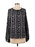 Allison Joy 100% Polyester Black Long Sleeve Blouse Size S - photo 1