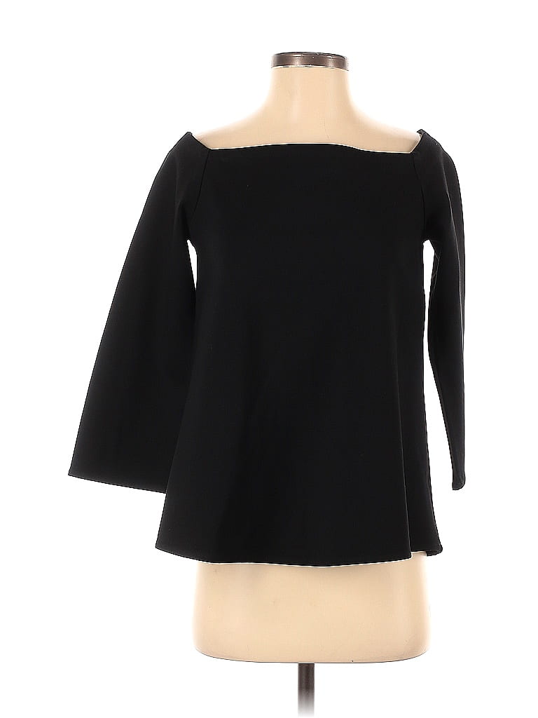 Tuckernuck Solid Black Long Sleeve Blouse Size S 76 off ThredUp