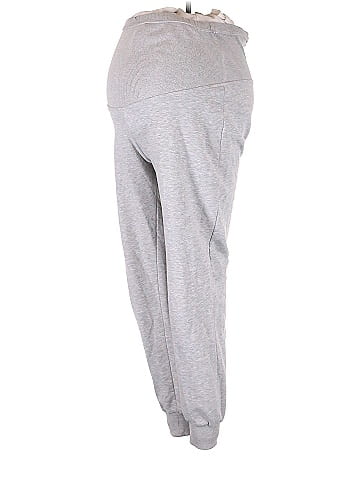 Plus Size Maternity Joggers - Gray