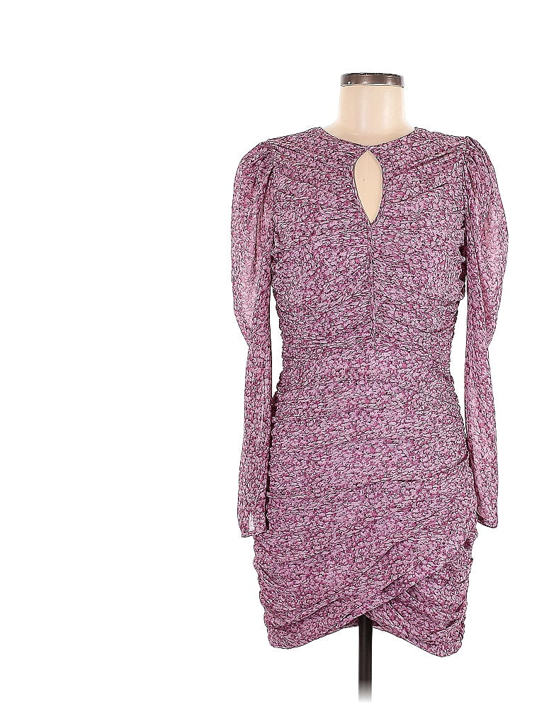 Bardot 100% Polyester Marled Burgundy Casual Dress Size 8 - photo 1