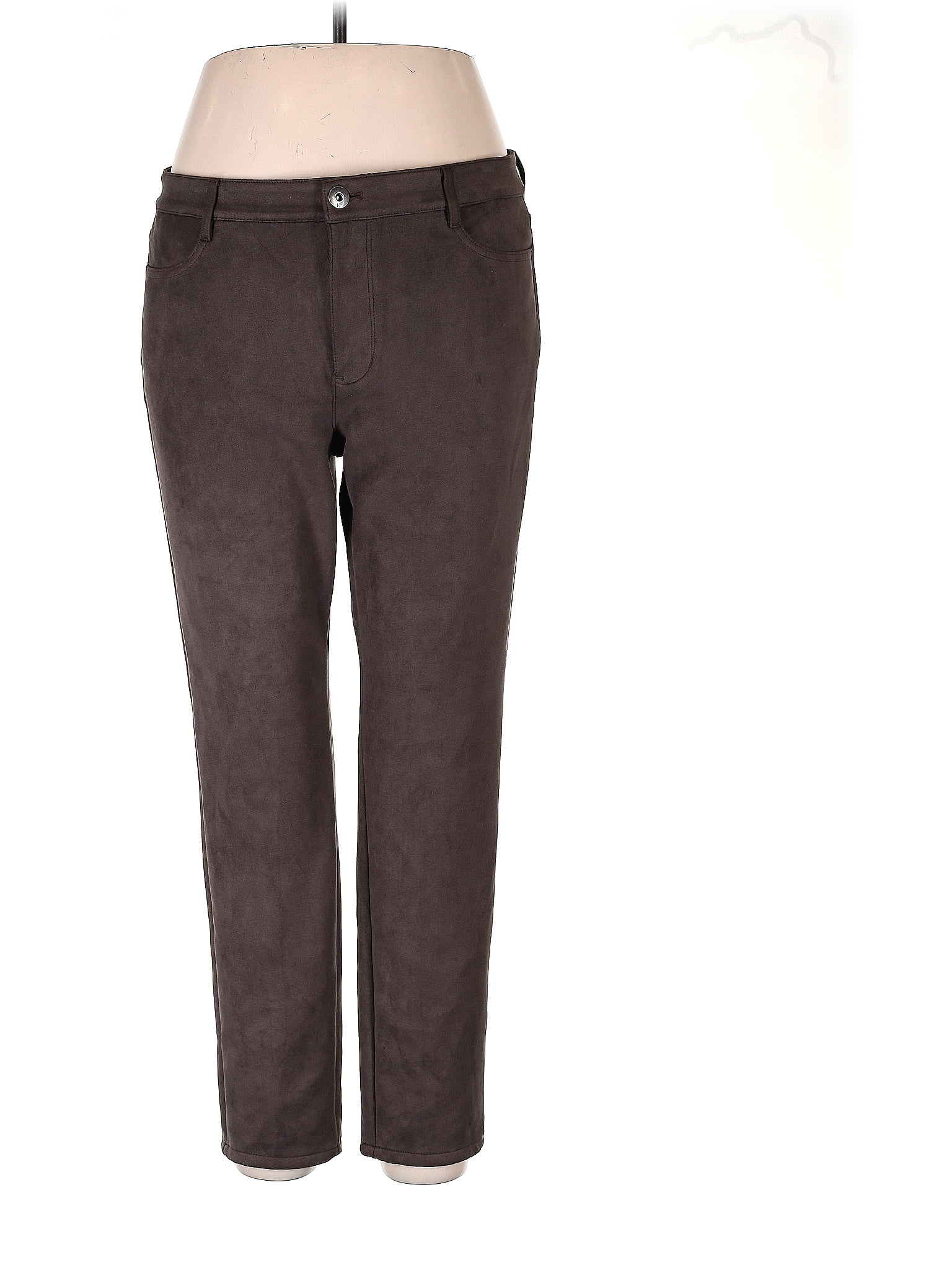 J.Jill Solid Brown Casual Pants Size 14 - 67% off