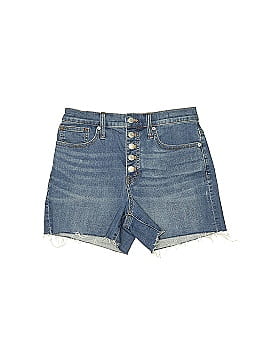 Madewell High-Rise Denim Shorts in Derby Wash: Button-Front Edition (view 1)
