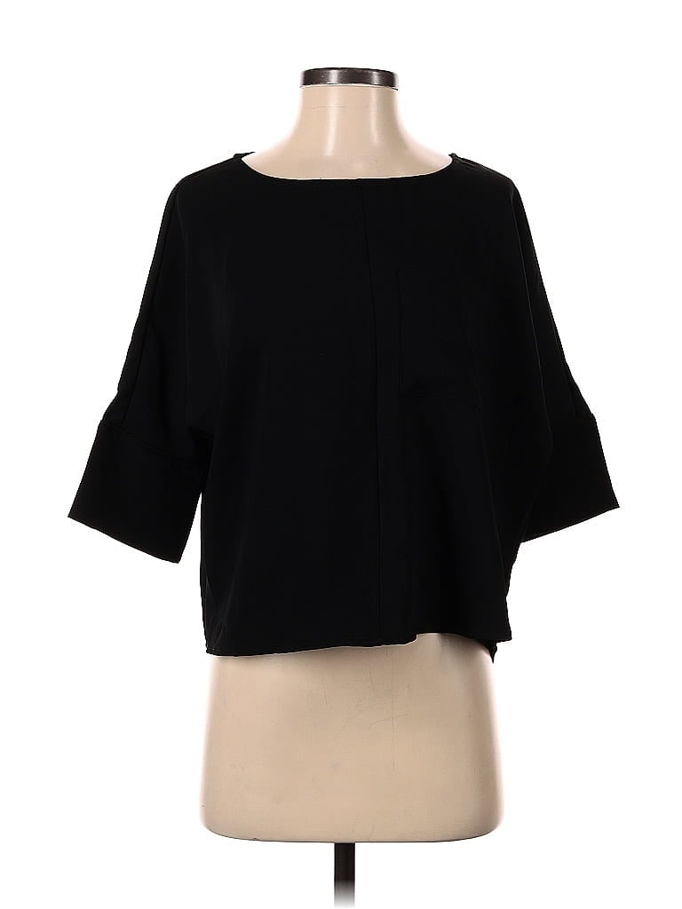 Pre-owned Express 3/4 Sleeve Blouse In Black