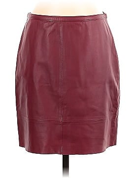 Broadway & Broome Faux Leather Skirt (view 1)