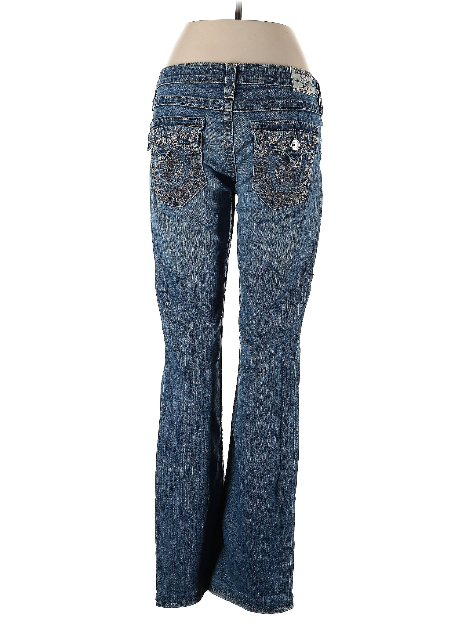 True Religion Solid Blue Jeans 30 Waist - 76% off