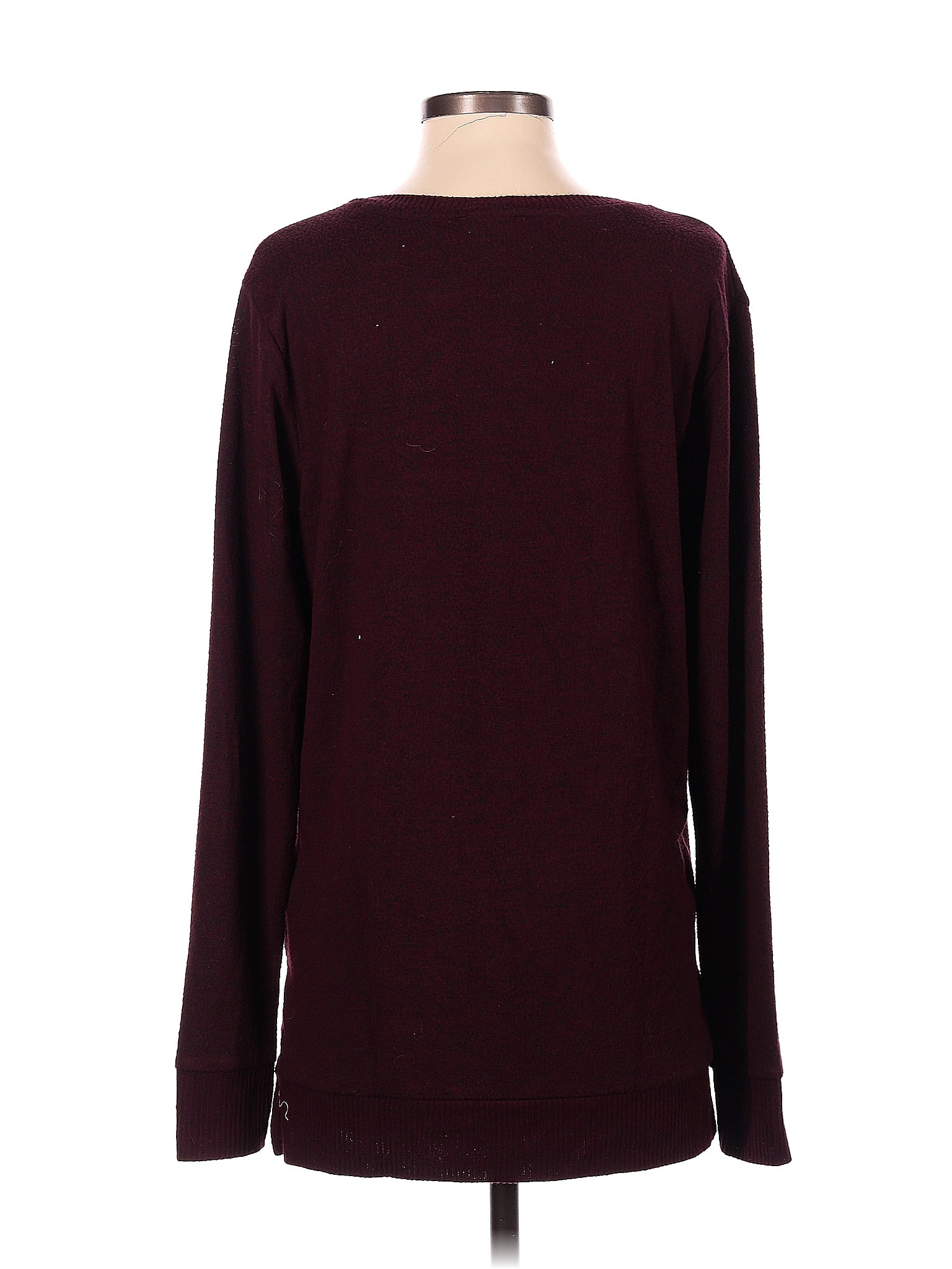 Lucky Brand Maroon Burgundy Long Sleeve Top Size S - 70% off
