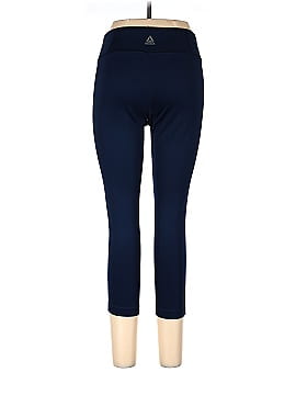 High Waisted Yoga Capri Leggings - Navy Blue