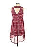 Bebop 100% Polyester Floral Motif Paisley Fair Isle Aztec Or Tribal Print Red Casual Dress Size S - photo 2