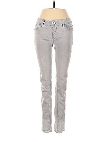 White House Black Market Solid Gray Jeggings Size 0 - 67% off