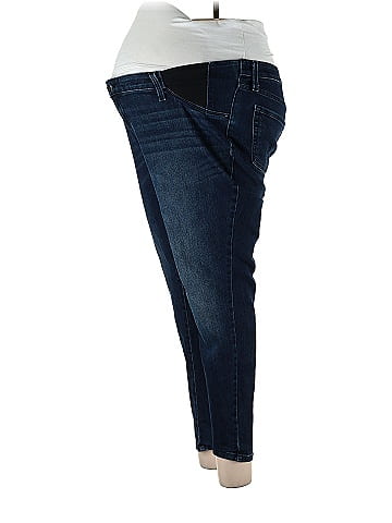 Gap - Maternity Solid Blue Jeans 28 Waist (Maternity) - 65% off