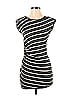 White House Black Market Stripes Zebra Print Black Casual Dress Size XS - photo 1