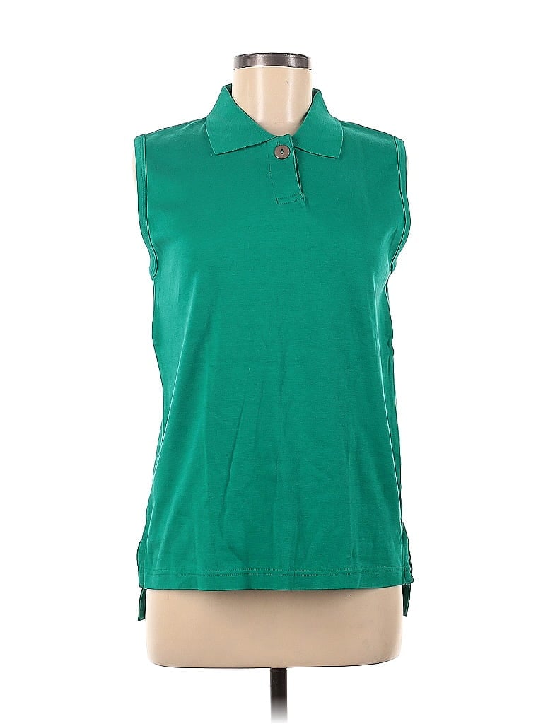 Pierre Cardin 100% Cotton Green Sleeveless Polo Size M - photo 1