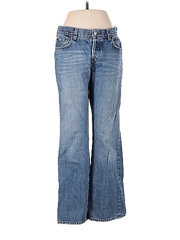 Lucky Brand 100% Cotton Solid Blue Jeans Size 8 - 66% off