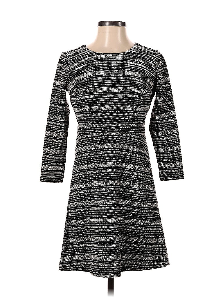Pre-owned Ann Taylor Loft Casual Dress In Gray